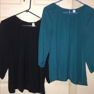 2 Old Navy 3/4 sleeve Blouses